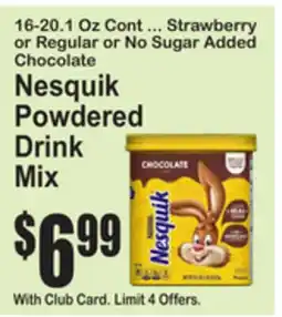 SuperFresh Nesquik Powdered Drink Mix offer