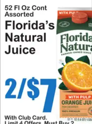 SuperFresh Florida's Natural Juice offer