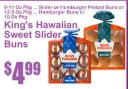 SuperFresh King's Hawaiian Sweet Slider Buns offer