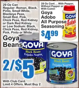 SuperFresh Goya Beans offer