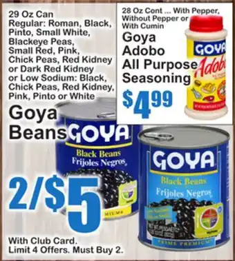SuperFresh Goya Beans offer