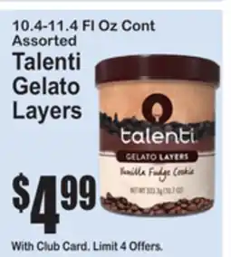 SuperFresh 10.4-11.4 Fl Oz Cont Assorted Talenti Gelato Layers offer