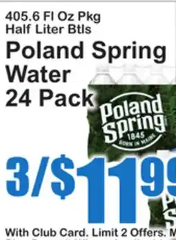 SuperFresh Poland Spring Water offer