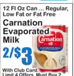 SuperFresh Carnation Evaporated Milk offer