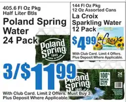 SuperFresh Poland Spring Water offer