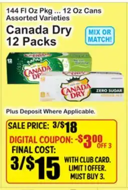 SuperFresh Canada Dry 12 Packs offer