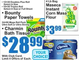 SuperFresh • Bounty Paper Towels • Charmin Bath Tissue offer