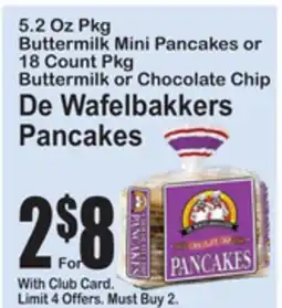 SuperFresh De Wafelbakkers Pancakes offer