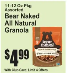 SuperFresh Bear Naked All Natural Granola offer