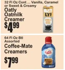 SuperFresh Oatly Oatmilk Creamer, Coffee-Mate Creamers offer