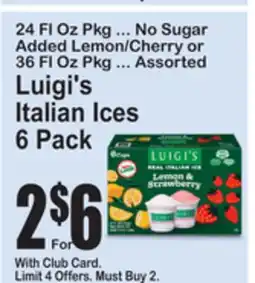 SuperFresh Luigi's Italian Ices offer