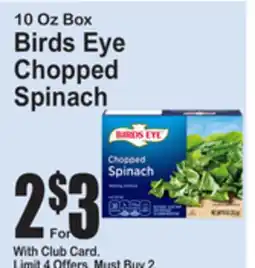 SuperFresh Birds Eye Chopped Spinach offer