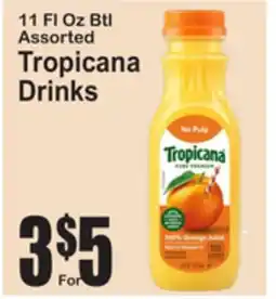 SuperFresh 11 FL Oz Btl Assorted Tropicana Drinks offer
