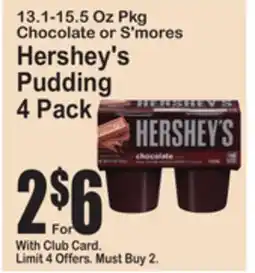 SuperFresh Hershey's Pudding offer