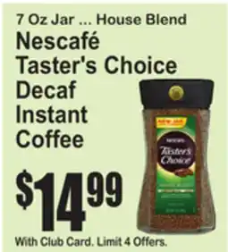 SuperFresh Nescafé Taster's Choice Decaf Instant Coffee offer