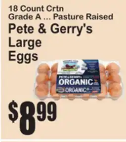 SuperFresh Pete & Gerry's Large Eggs offer