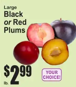 SuperFresh Large Black or Red Plums offer