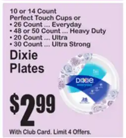 SuperFresh Dixie Plates offer