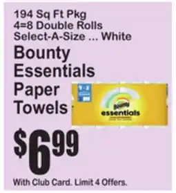 SuperFresh Bounty Essentials Paper Towels offer