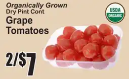 SuperFresh Organically Grown Dry Pint Cont Grape Tomatoes offer