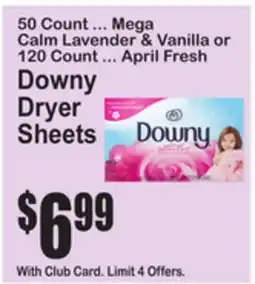 SuperFresh Downy Dryer Sheets offer