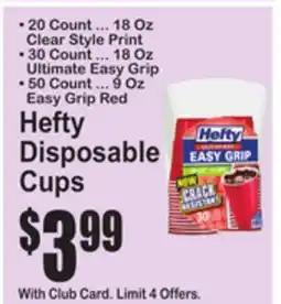 SuperFresh Hefty Disposable Cups offer