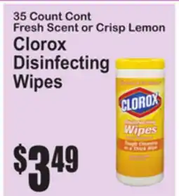 SuperFresh Clorox Disinfecting Wipes offer