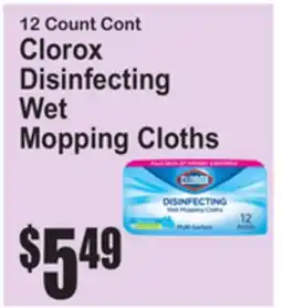 SuperFresh Clorox Disinfecting Wet Mopping Cloths offer