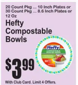 SuperFresh Hefty Compostable Bowls offer
