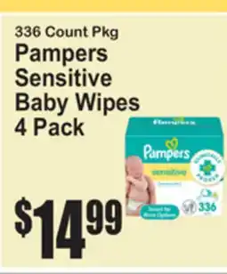 SuperFresh Pampers Sensitive Baby Wipes offer