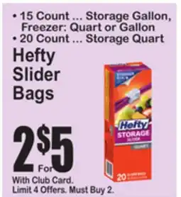 SuperFresh Hefty Slider Bags offer