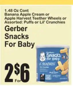SuperFresh Gerber Snacks For Baby offer