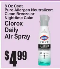 SuperFresh Clorox Daily Air Spray offer
