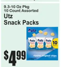 SuperFresh Utz Snack Packs offer