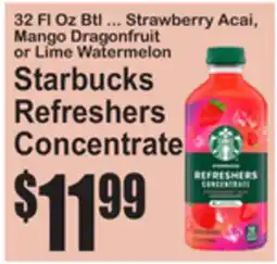 SuperFresh Starbucks Refreshers Concentrate offer
