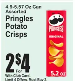 SuperFresh Pringles Potato Crisps offer