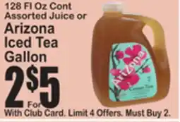 SuperFresh Arizona Iced Tea Gallon offer