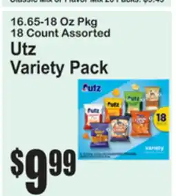 SuperFresh Utz Variety Pack offer