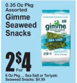 SuperFresh Gimme Seaweed Snacks offer