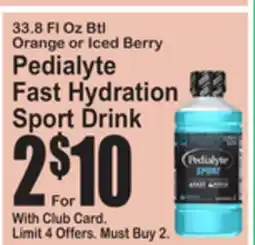SuperFresh Pedialyte Fast Hydration Sport Drink offer