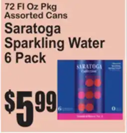 SuperFresh Saratoga Sparkling Water offer