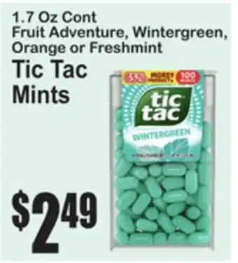 SuperFresh Tic Tac Mints offer