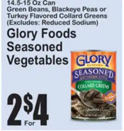 SuperFresh Glory Foods Seasoned Vegetables offer