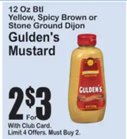 SuperFresh Gulden's Mustard offer