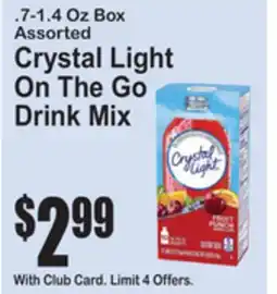 SuperFresh Assorted Crystal Light On The Go Drink Mix offer