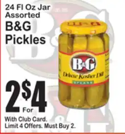 SuperFresh 24 Fl Oz Jar Assorted B&G Pickles offer