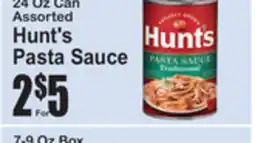SuperFresh Hunt's Pasta Sauce offer
