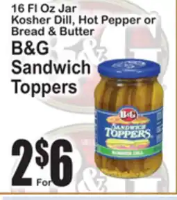 SuperFresh B&G Sandwich Toppers offer