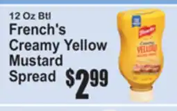 SuperFresh French's Creamy Yellow Mustard Spread offer