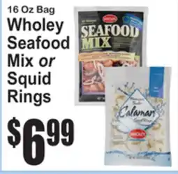 SuperFresh 16 Oz Bag Wholey Seafood Mix or Squid Rings offer
